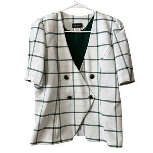 Reina Women Size 12 Two Piece Skirt Blazer Set Office Professional Career VTG‎